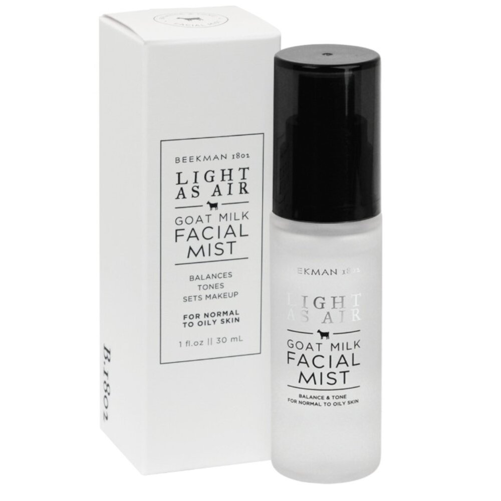 NEW Beekman 1801 Light As Air Goat Milk Facial Mist Balances Tones 1oz/30 ml